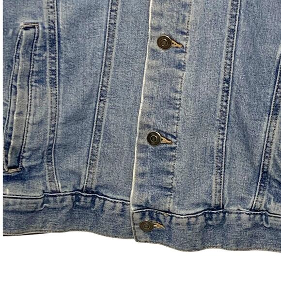 Vintage George Denim Trucker Jean Jacket 42-44 Blue Mens Button Front Work - Picture 6 of 14